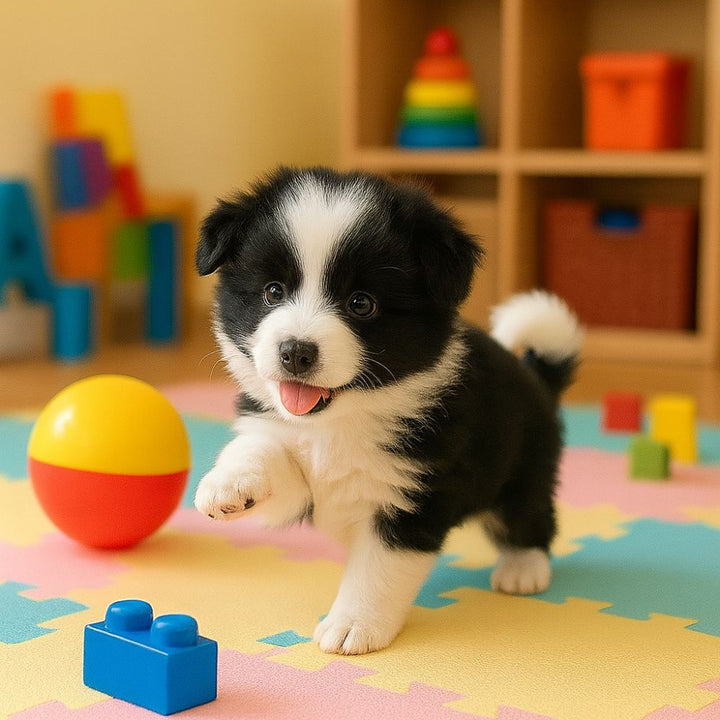 Soft plush interactive toy dog that walks, barks & encourages imaginative play for kids.