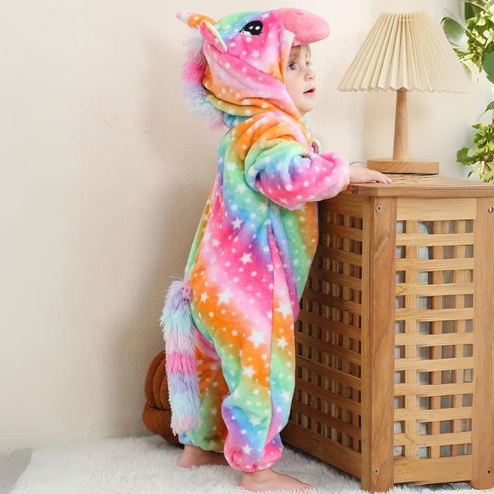 Perfect baby shower gift: cozy animal print toddler onesie. Comfortable & cute kids' fashion.