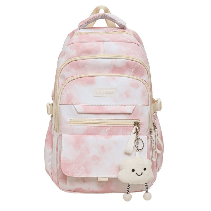 Cute unisex cartoon school backpack with padded straps, perfect for students and daily use.