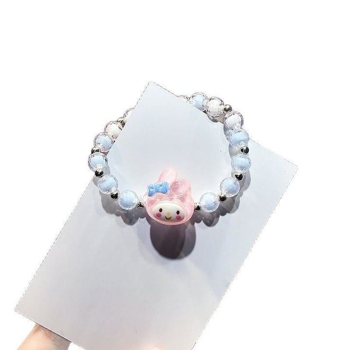 Adorable women's animal charm bracelet, colorful plastic jewelry for a playful look.