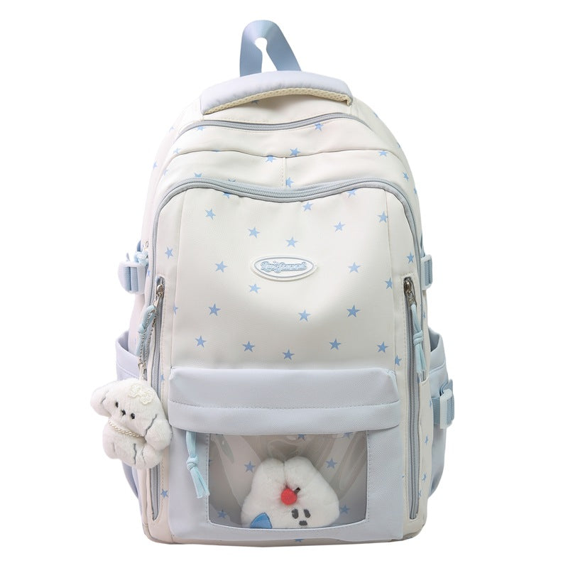 Playful animal children's backpack with padded straps & roomy main compartment, perfect for school or travel adventures.