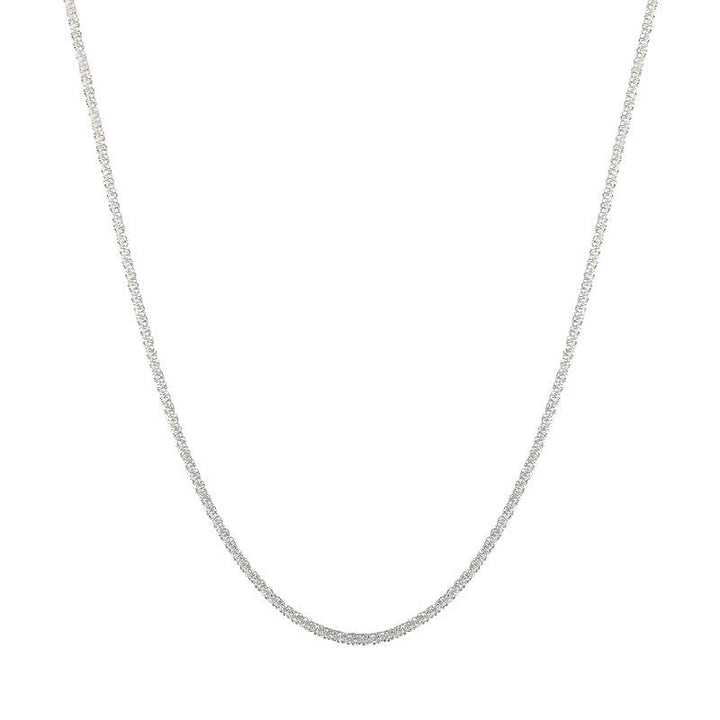 Dainty gold-tone textured chain bracelet. Elegant minimalist jewelry for women's daily wear or special occasions.