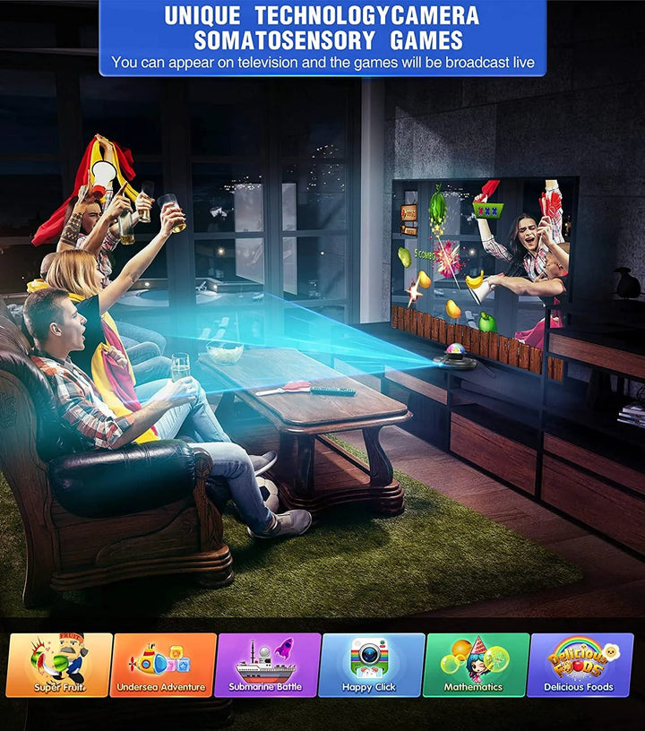 High-energy family fitness on DanceMaster interactive mat, combining dance, fun & home workouts.