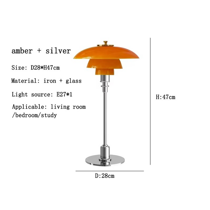 Dimmable warm LED table lamp, a Scandinavian design for versatile ambient lighting.