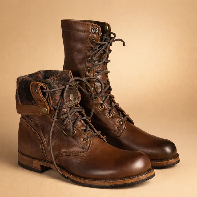 Dark brown women's combat lace-up ankle boots, chic & durable for versatile everyday fashion.