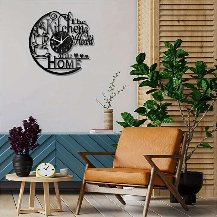 Stylish Decorative Kitchen Wall Clock with LED, a practical & beautiful home accessory for kitchen lighting.