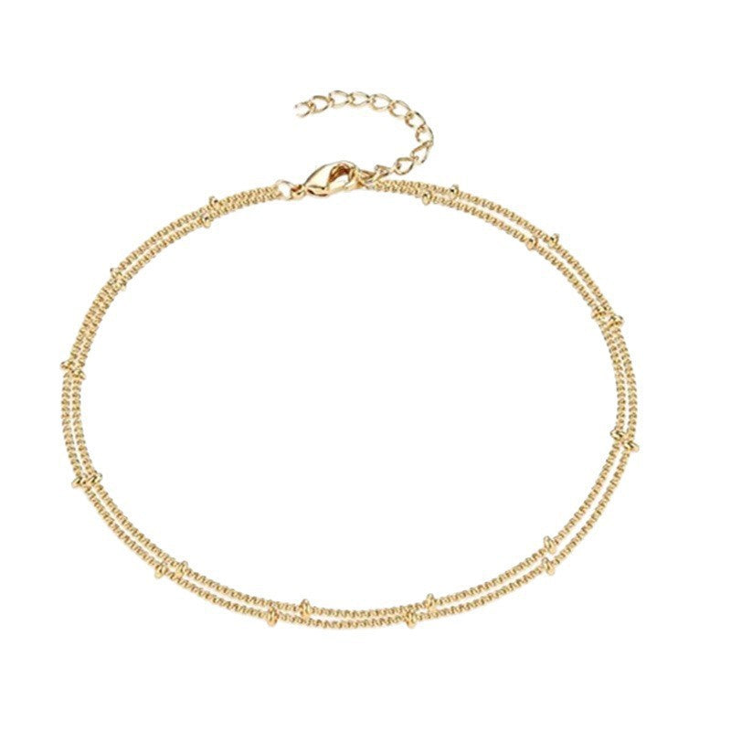 Beautiful women's elegant silver tone link chain bracelet, a perfect delicate jewelry gift for her.