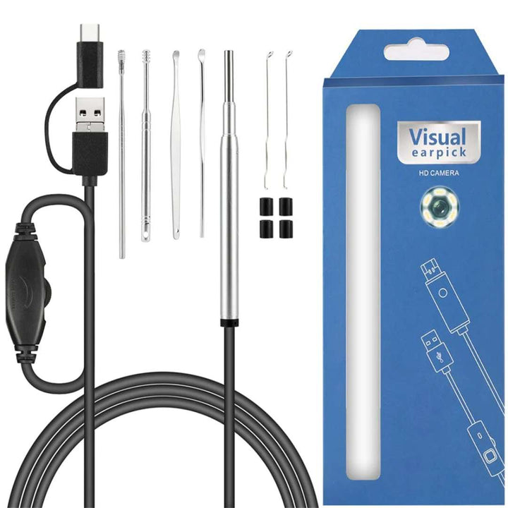 HD digital ear scope for easy at-home earwax removal, inspection, & personal ear health monitoring.
