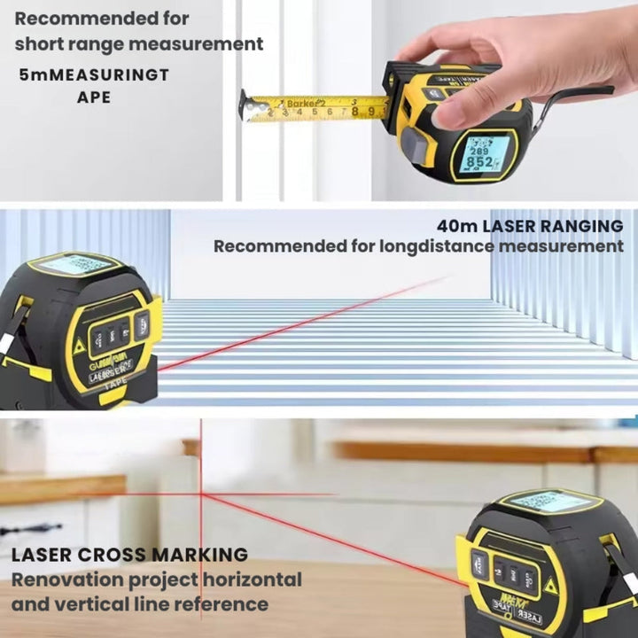 Handheld laser distance meter, a multi-functional digital measuring tool for construction & DIY.