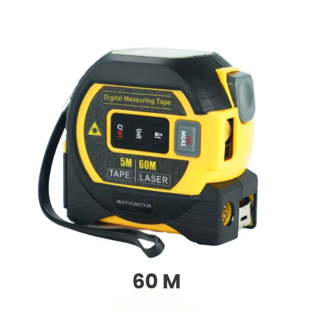 Laser distance meter with digital measurement, a precision hand tool for home, work & construction.