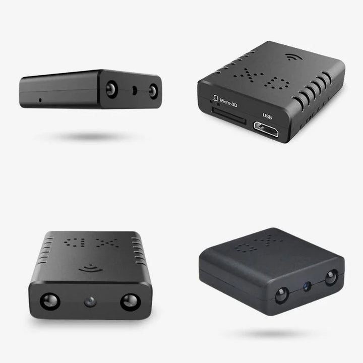 Discreet wireless HD video camera with audio for covert home security surveillance.