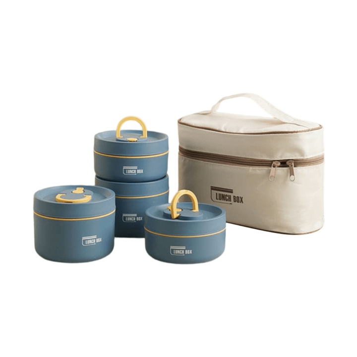 Double-wall insulated container, perfect for meal prep, keeps food fresh & hot.