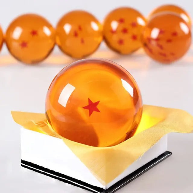 Dragon Ball Z collectible crystal ball figurine. High-quality DBZ anime fan merchandise display item.