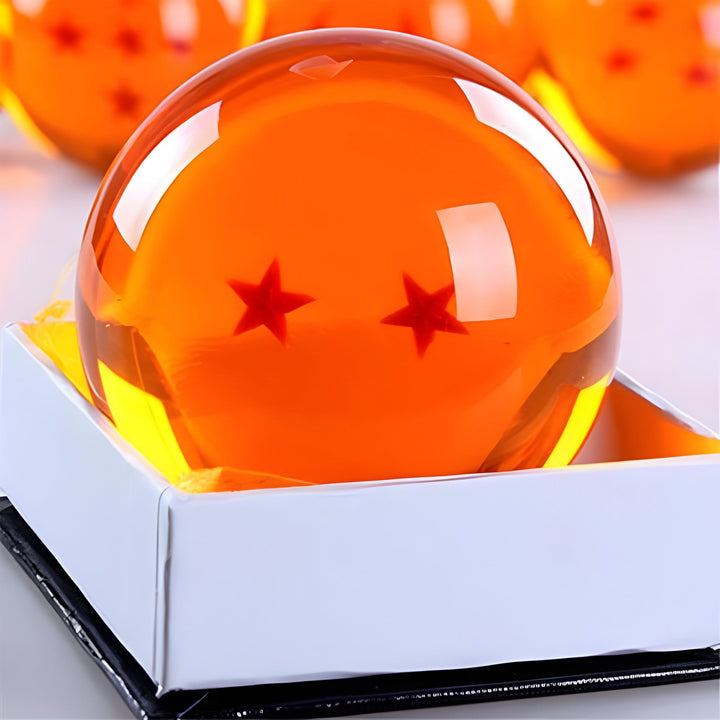 DBZ crystal ball figurine, crafted from resin & acrylic. Perfect anime collectible display for fans.