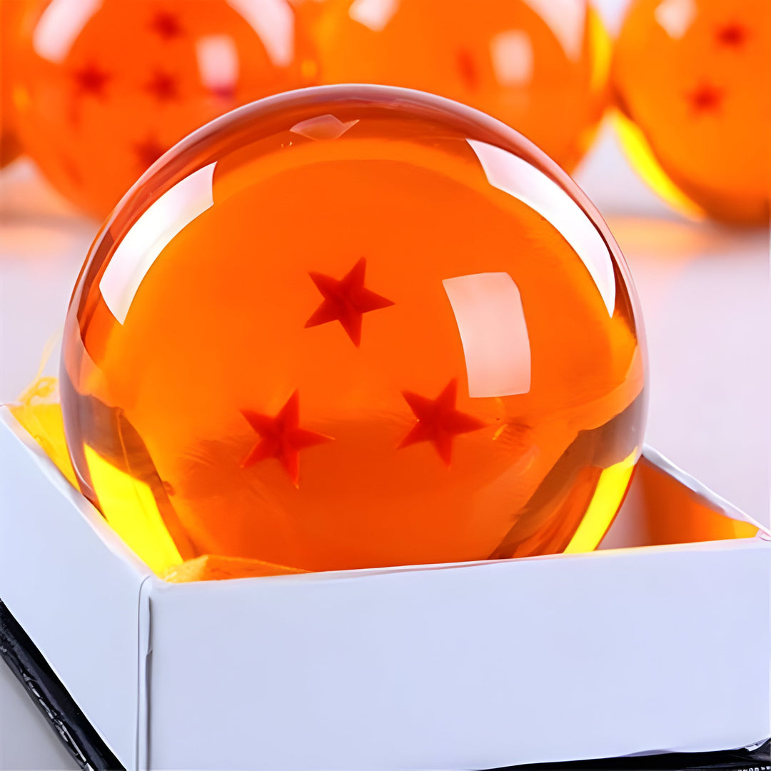 Vibrant Dragon Ball Z crystal ball figurine. Essential DBZ anime collectible for any fan's display.