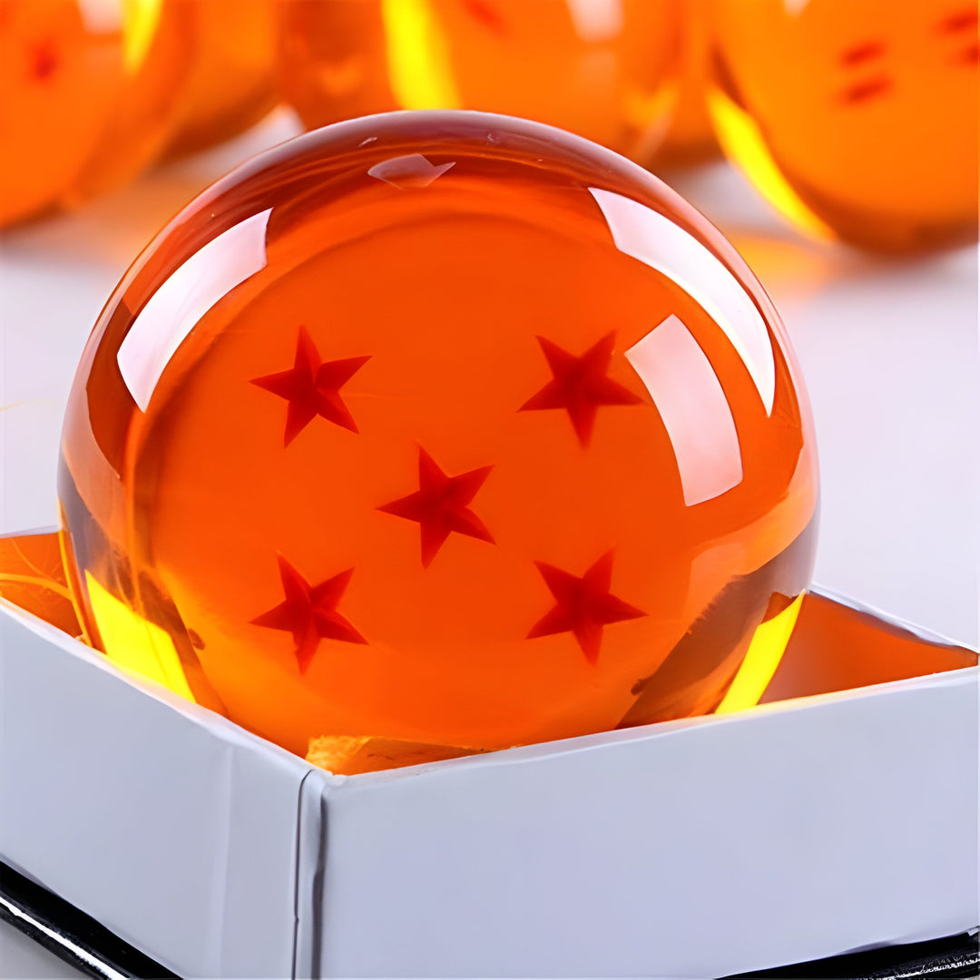 Unique Dragon Ball Z crystal ball figurine gift. Premium DBZ anime fan merchandise & collectible display.
