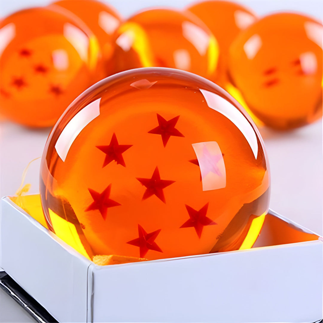 Dynamic Dragon Ball Z crystal ball figurine, a must-have DBZ anime collectible. Great for display.