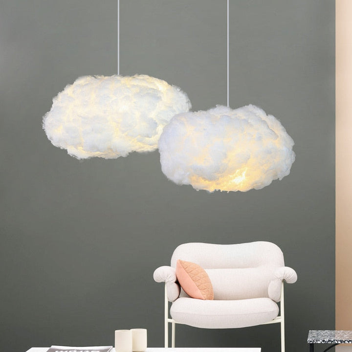 Modern cloud light chandelier, a stylish home decor ceiling lamp. Adds unique ambiance to any bedroom.
