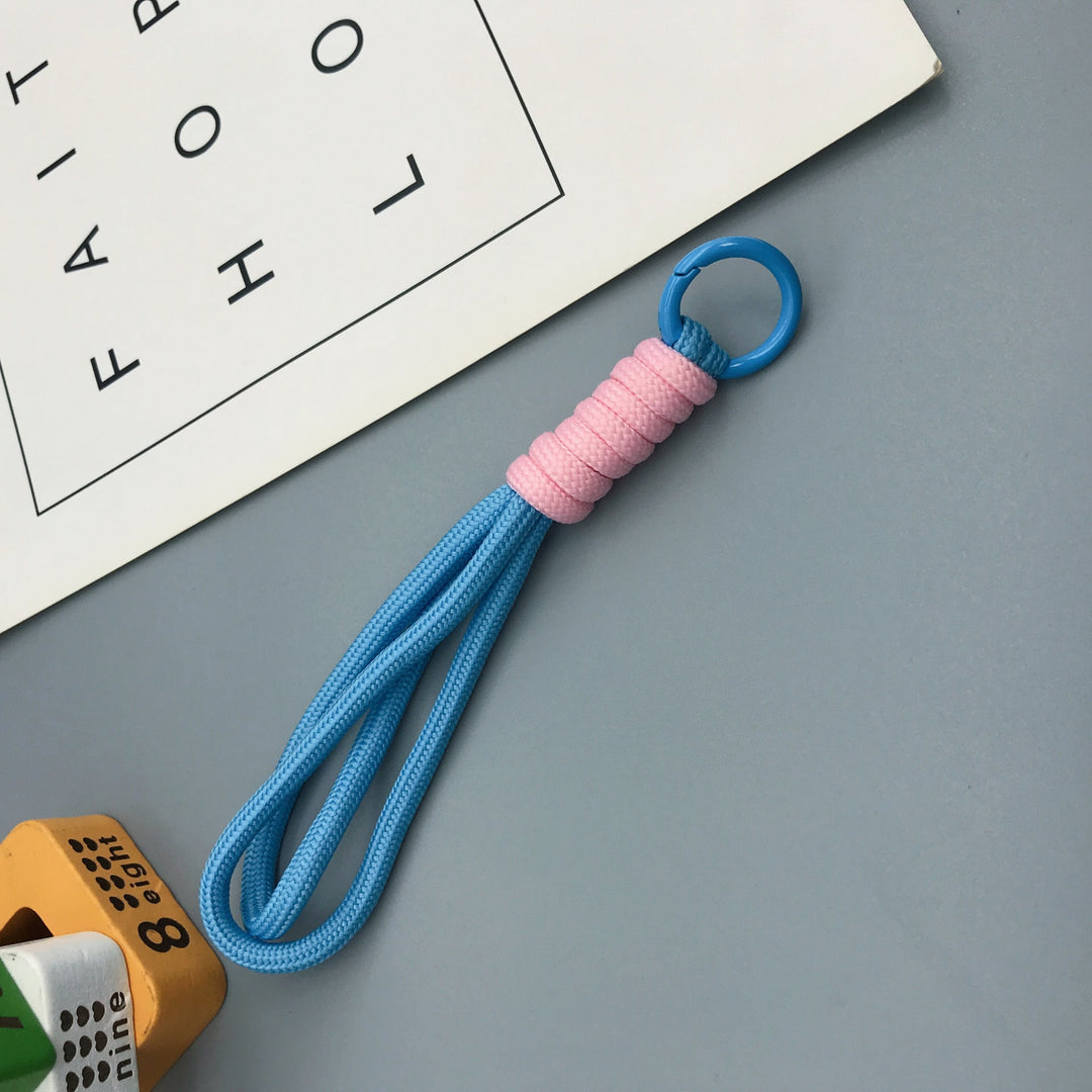 Braided nylon key organizer, a durable and colorful accessory for daily essentials.