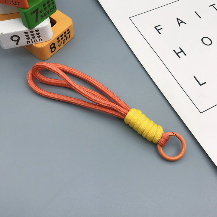 Compact braided key ring, designed for easy and secure key management.