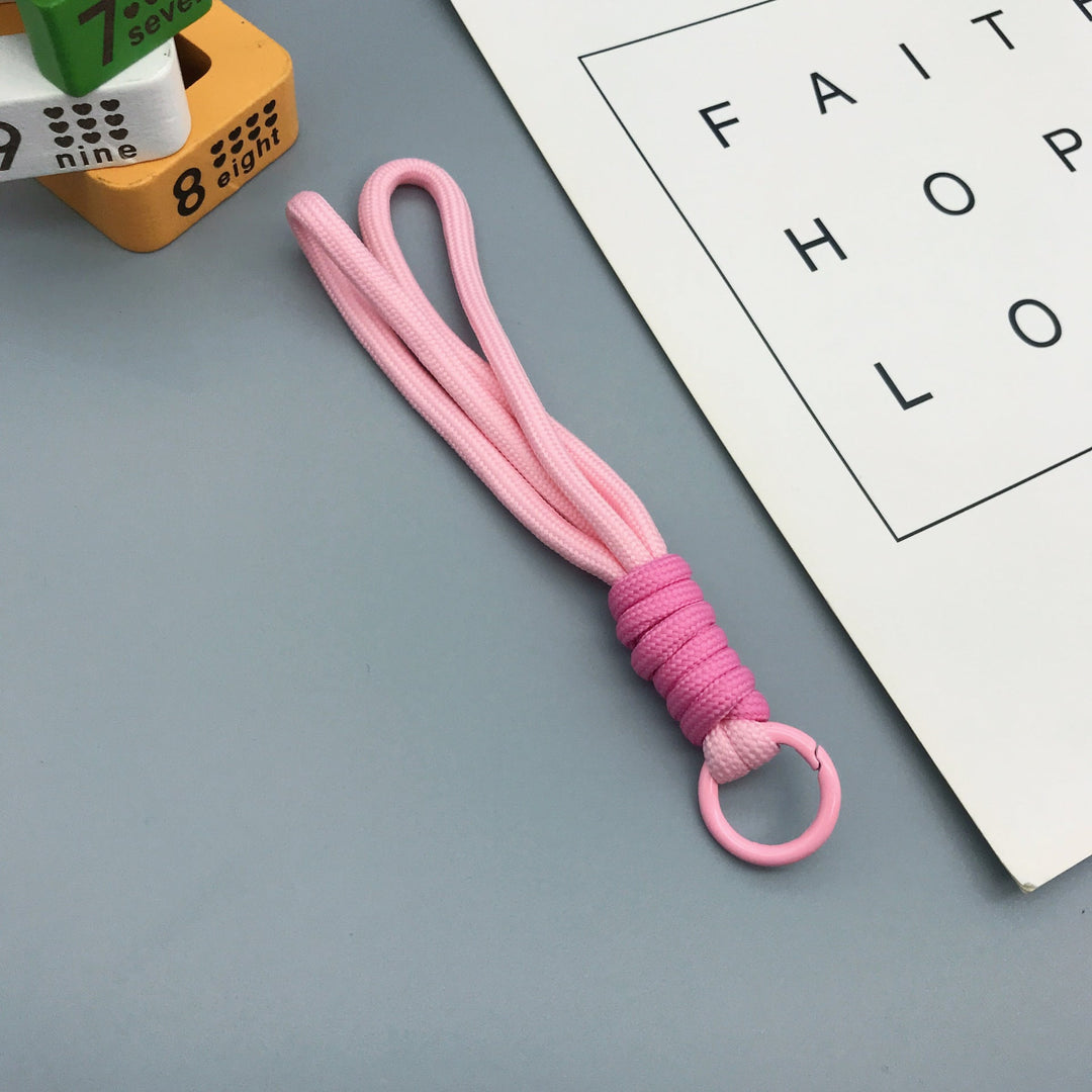Versatile braided keychain holder, perfect for bags, belts, or daily use.