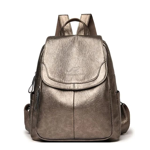 High-quality women's leather backpack, built to last with a timeless design for everyday elegance.