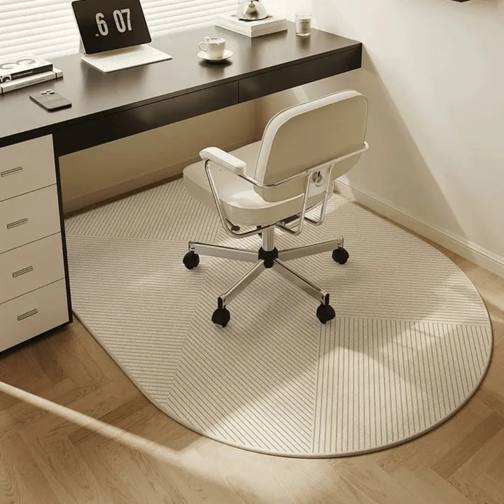 Heavy-duty desk mat for office chairs. Non-slip design ensures floor protection in your workspace.