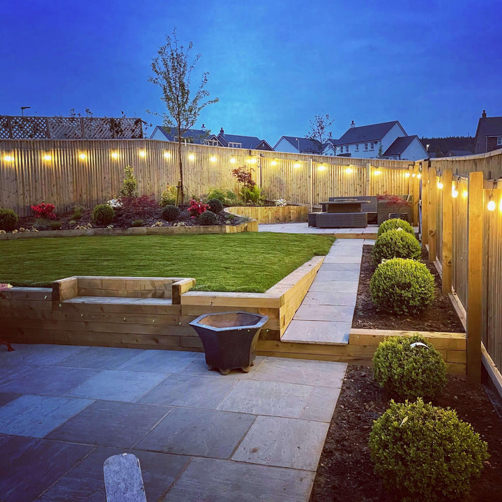 Bright festoon LED string lights, weather-resistant, perfect for parties, events, & outdoor celebrations.