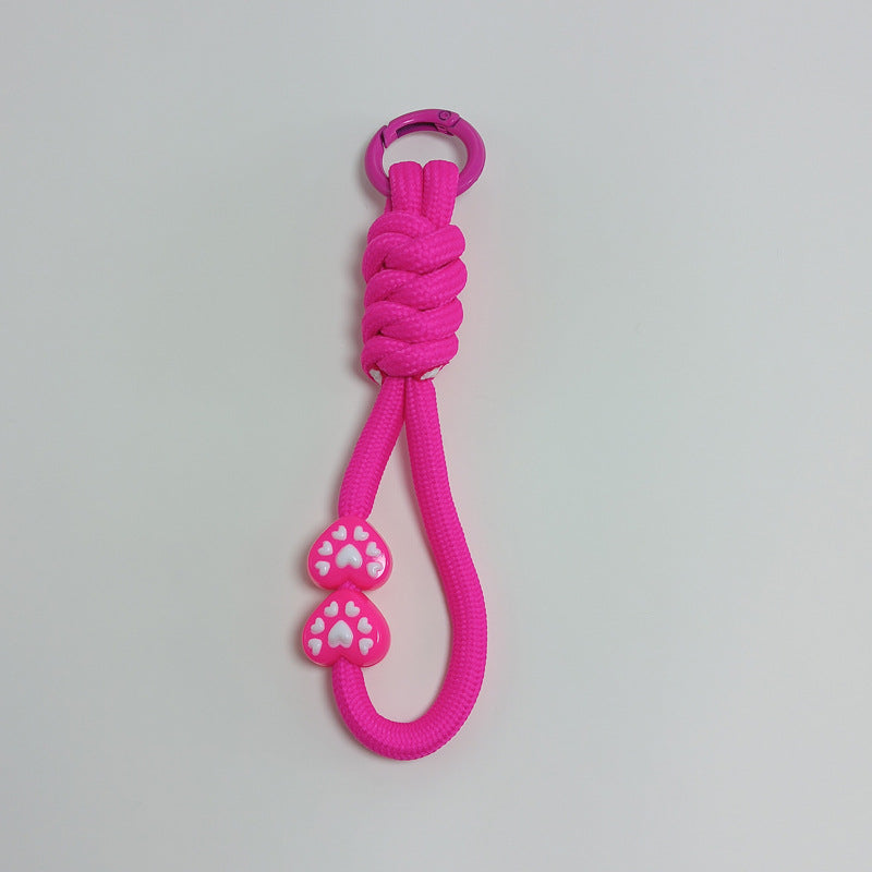 Compact & portable paracord keychain, a vital survival tool for emergency preparedness.