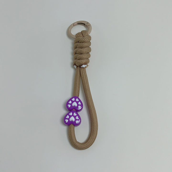 Survival gear: multi-use paracord keychain, perfect for camping, hiking, & emergencies.