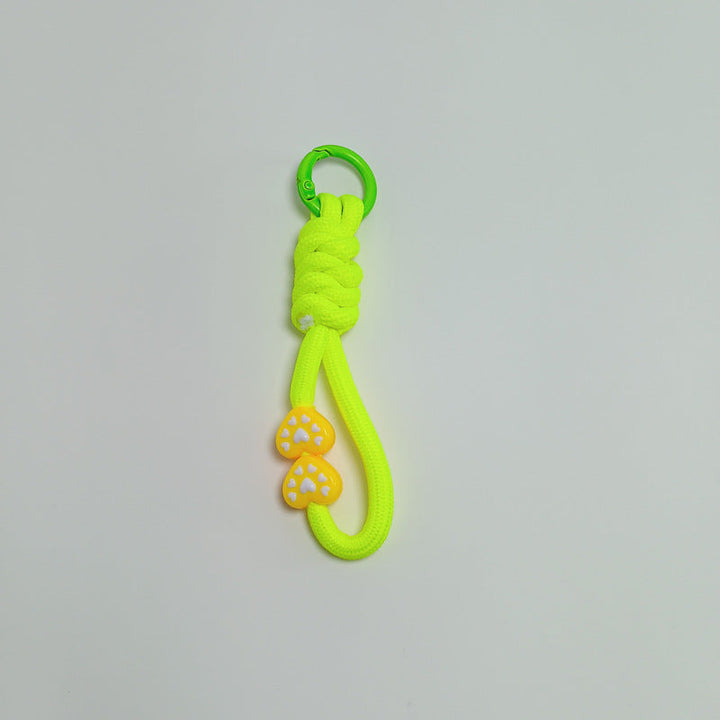 Essential hiking gear: durable paracord keychain, a reliable survival and rescue tool.