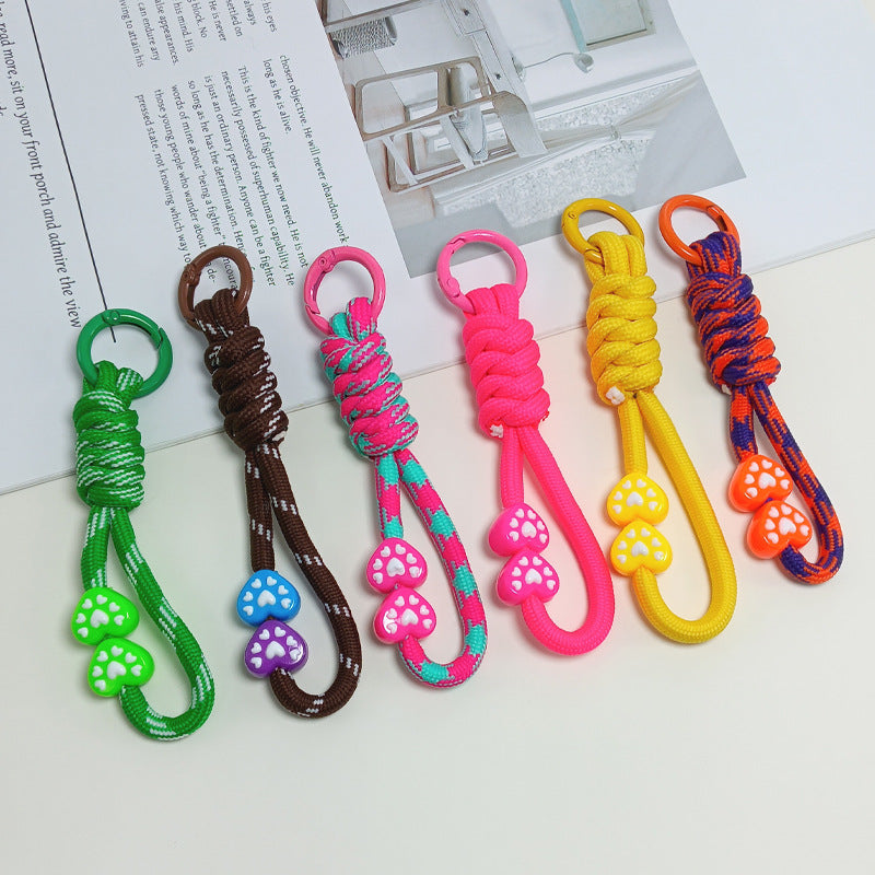 Multi-use paracord keychain: essential survival tool for camping, hiking, and everyday carry.
