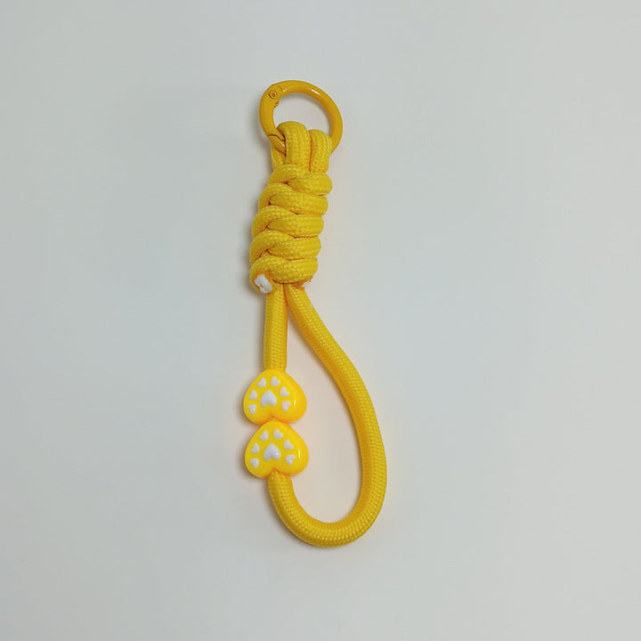 Rugged paracord keychain, a must-have survival tool for camping, hiking, & emergency kits.