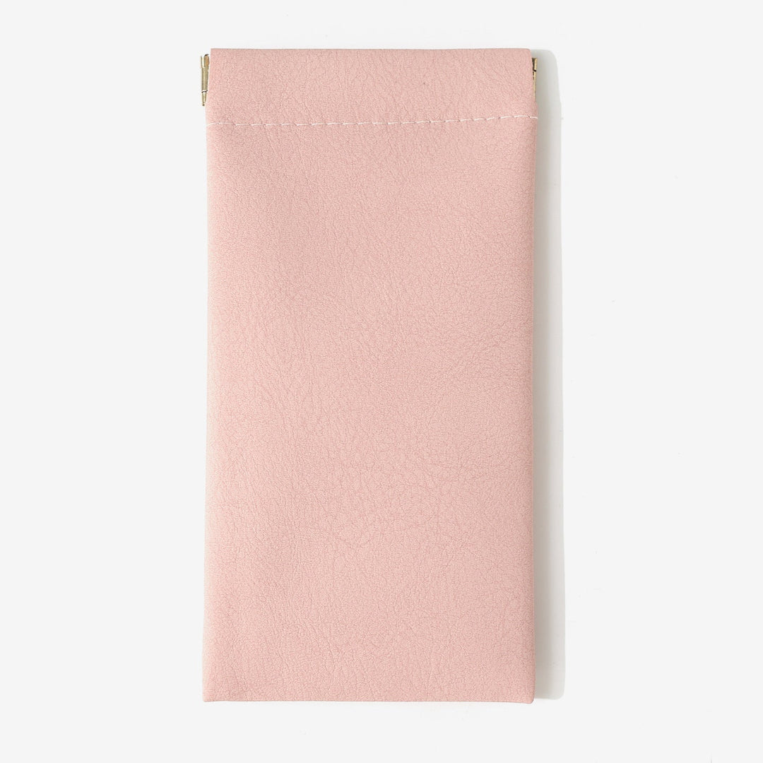 Colorful eyewear travel accessory pouch, slim design for glasses & sunglasses, easy carry.