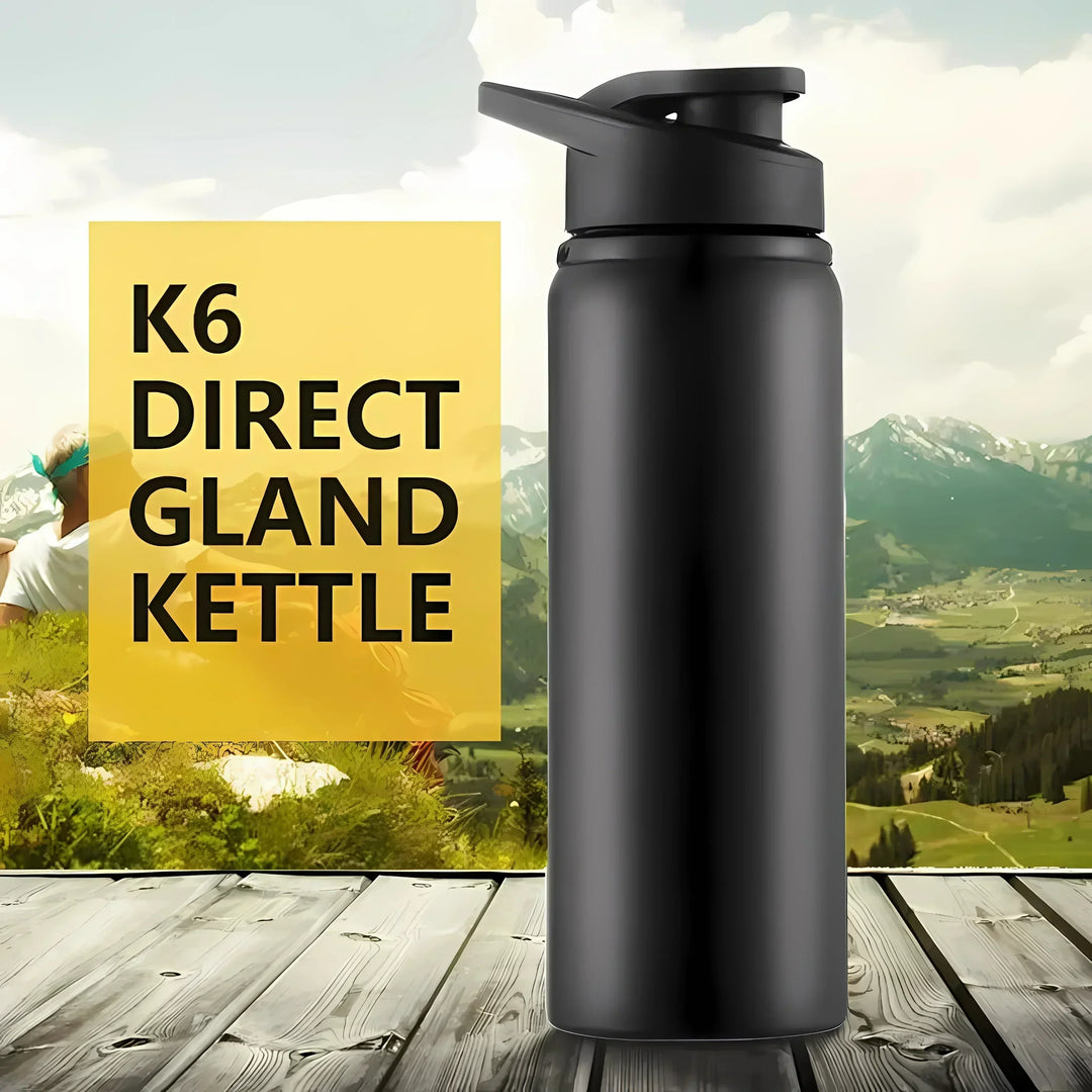 Durable vacuum insulated water bottle for hiking & camping hydration.