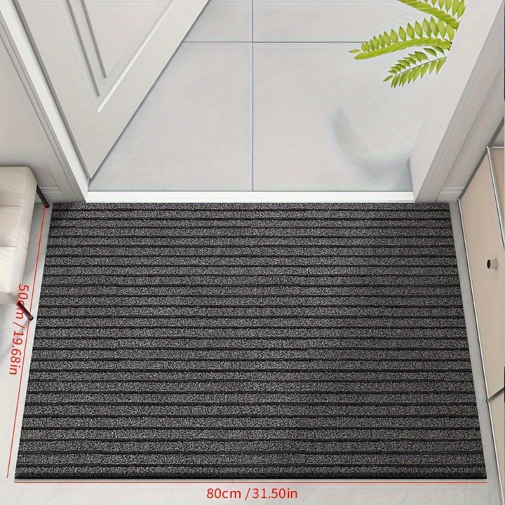 Durable weatherproof non-slip outdoor entryway rug. Perfect modern floor mat for patios, hallways, and home decor.