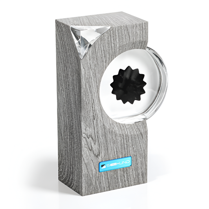 Dynamic sound reactive music visualizer LED light for desktop. Enhances audio experience.