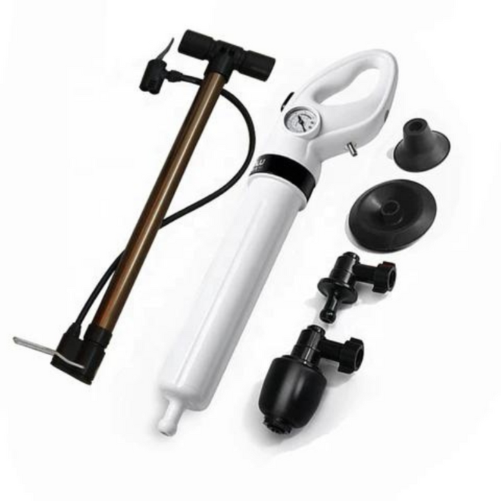 Household high-pressure toilet plunger, an efficient eco-friendly drain unclogger for quick bathroom maintenance.