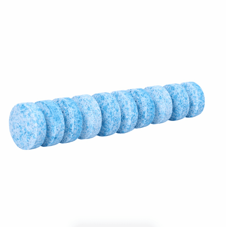 Multi-purpose cleaning tablets: stain remover, degreaser, glass cleaner for home & auto. Eco-friendly.