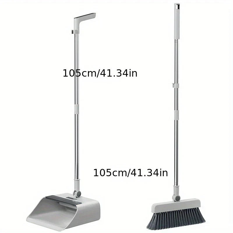 Keep floors spotless with this efficient household broom & dustpan set for quick cleanups & spills.