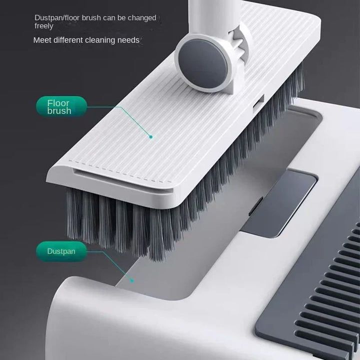 Make home cleaning easy with this hygienic and compact broom & dustpan set. Perfect for daily use.