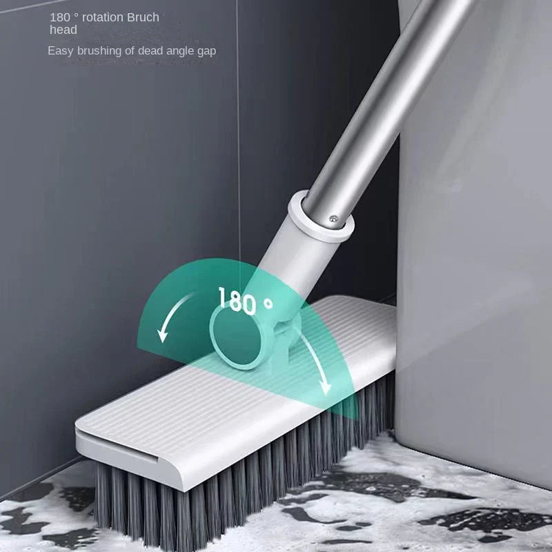 Modern broom & dustpan set for living room floor care. Hygienic & compact cleaning solution.
