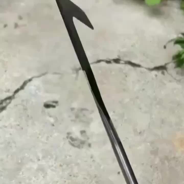 Outdoor weeding tool for pathway cleaner, stainless steel, efficient and handy for quick work on cracks.