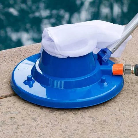 Essential swimming pool leaf vacuum tool for outdoor cleaning, keeping your water clear and free of debris.