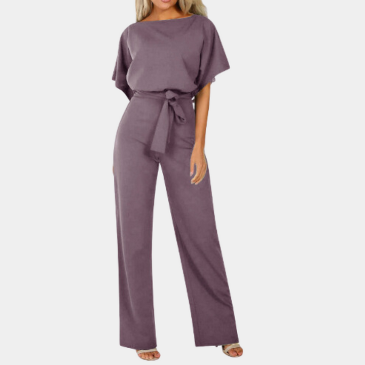 Chic women's jumpsuit, perfect for a comfortable summer outfit or trendy spring fashion statement.