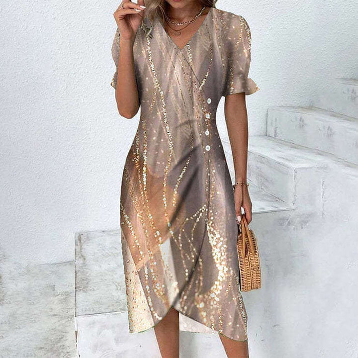 Stylish women's everyday dress, a comfortable knee-length design perfect for summer.