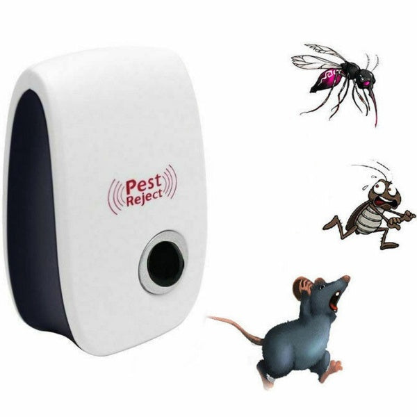 Electronic ultrasonic rodent repeller for home & office. Plug-in pest control for rats & mice. Non-toxic deterrent.