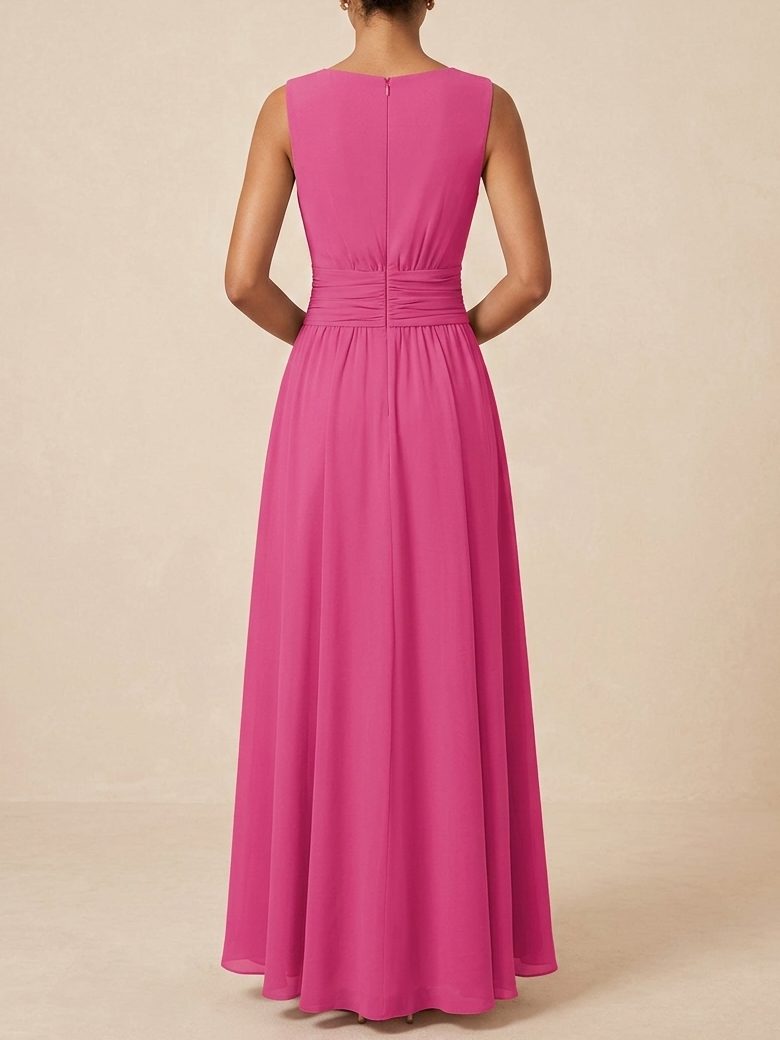Sophisticated women's A-line dress, perfect for evening or daytime formal wear.