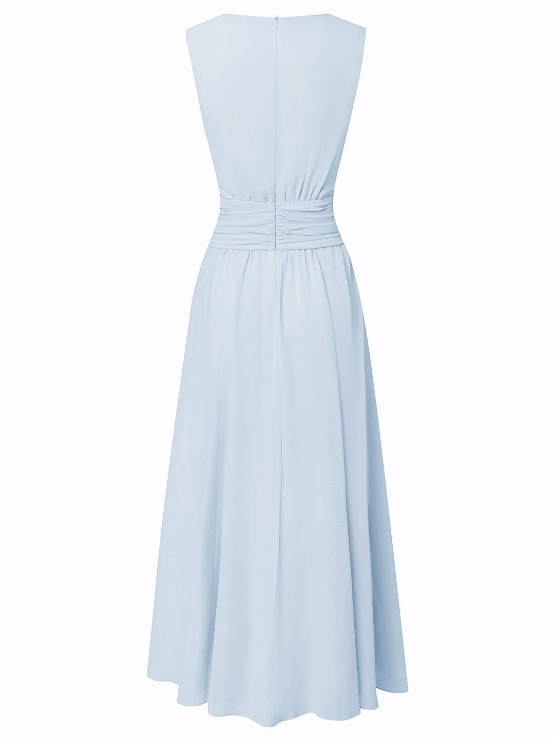 Maxi-length A-line dress, elegant and comfortable for any special occasion.