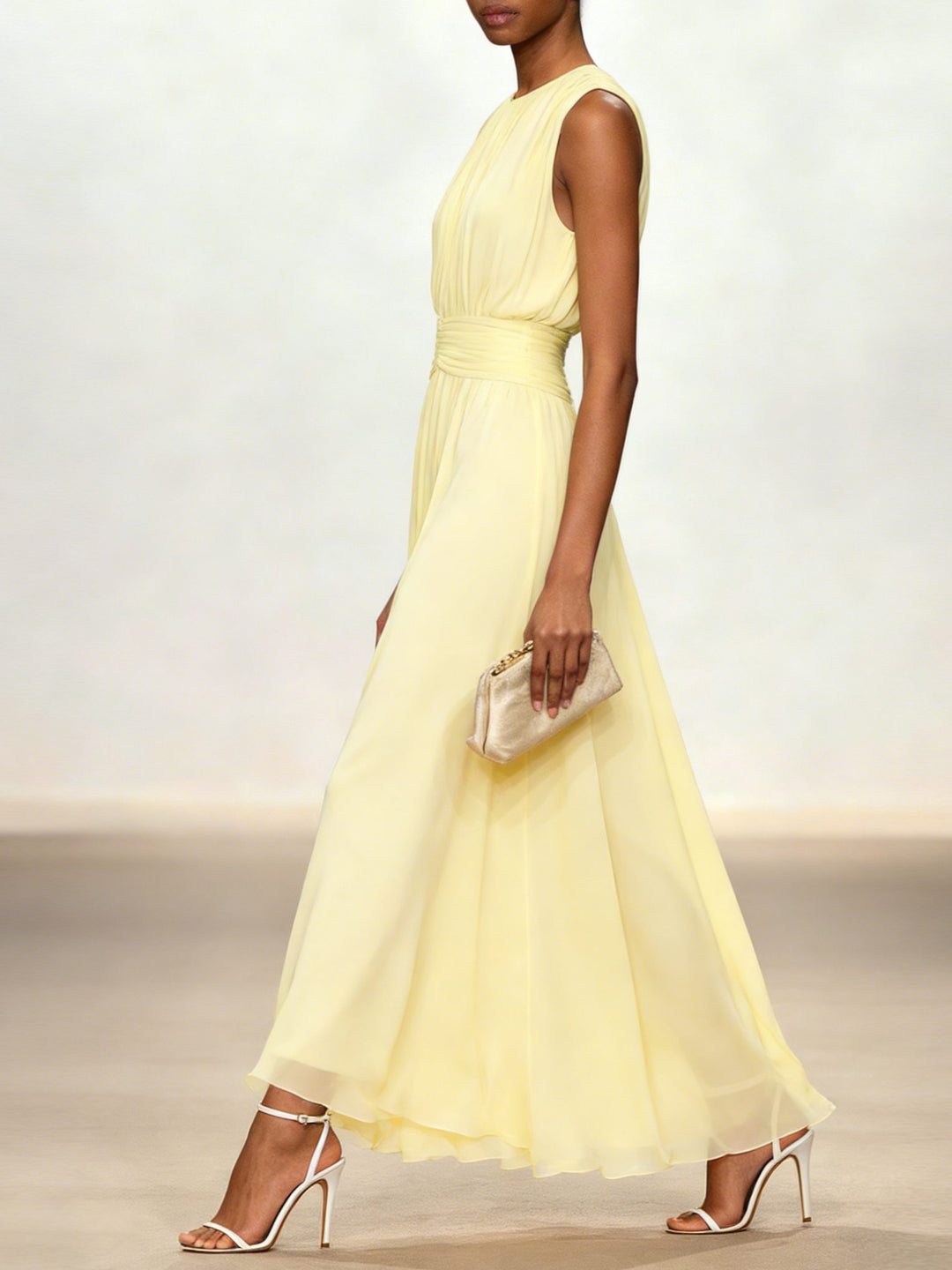Elegant maxi dress for daytime events or formal evening celebrations.